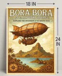 Bora Bora  A Steampunk Voyage Poster PosterGoat