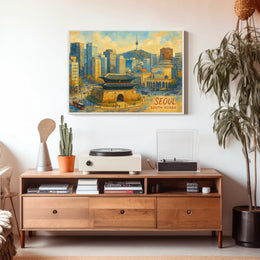 Seoul Cityscape Poster