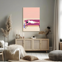 Reclined Elegance Poster