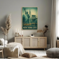 Iconic New York City Vintage Poster For Home Decor Fans