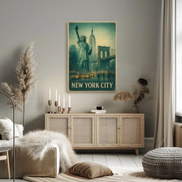 Iconic New York City Vintage Poster For Home Decor Fans