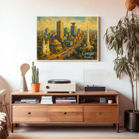 Kinshasa Cityscape Poster