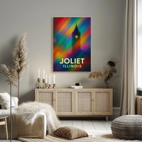 Joliet Cityscape Impressionism Wanderlust Poster