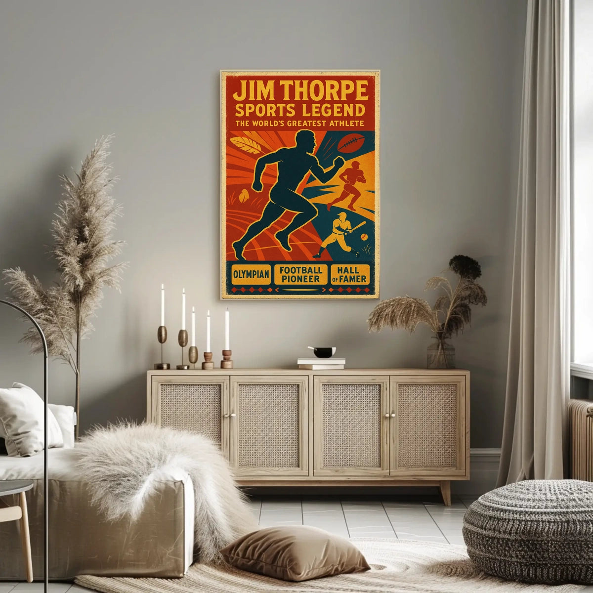 Jim Thorpe Sports Legend Poster