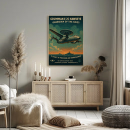 Grumman E-2C Hawkeye Guardian Of The Poster