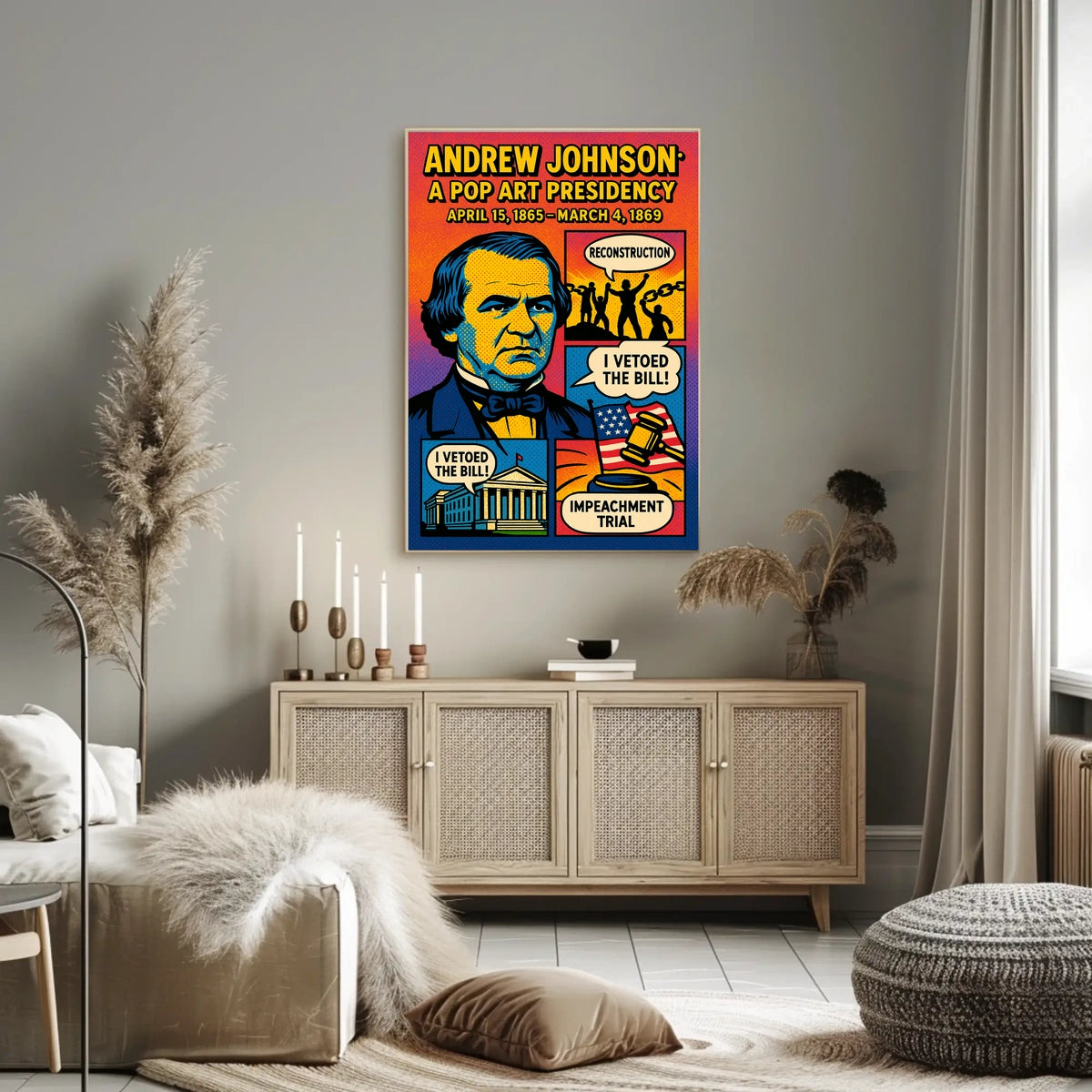 Andrew Johnson 17th President Poster