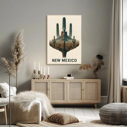New Mexico Desert Landscape Poster