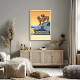 Preserve Wildlife in National Parks Poster PosterGoat