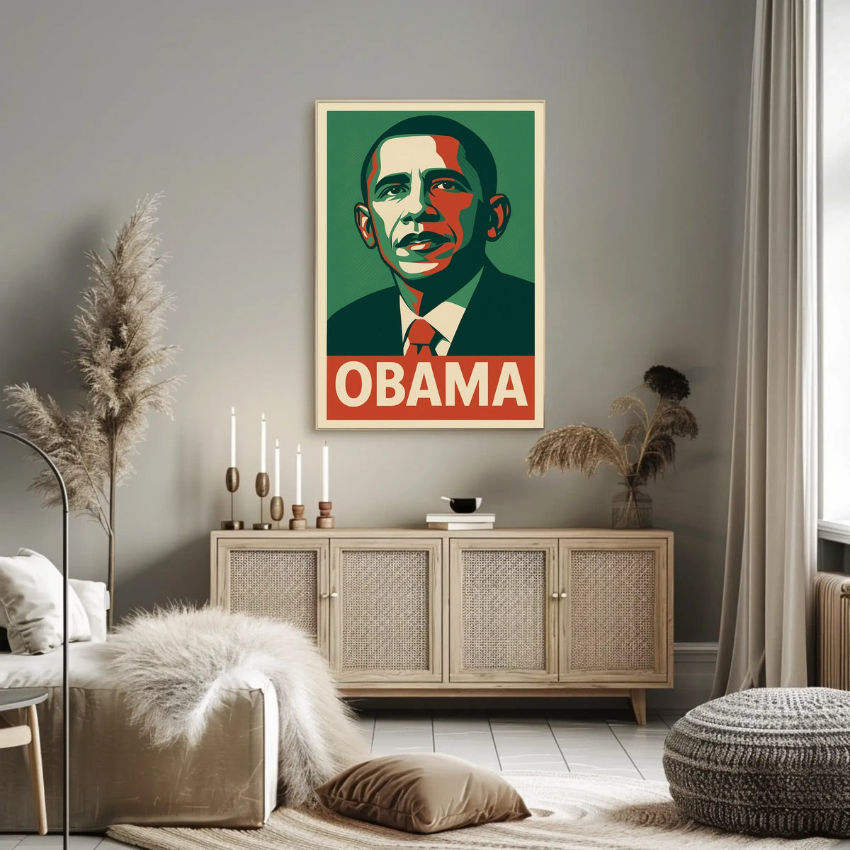 Obama Inspiring Pop Art Poster