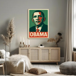Obama Inspiring Pop Art Poster