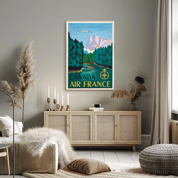 Canada Air France Travel Poster
