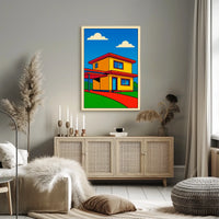 Modern Pop Art House Modern Poster