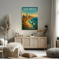 San Diego Coastal Skyline Urban or Cityscape Poster