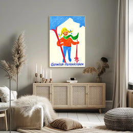 Garmisch-Partenkirchen Ski Adventure Poster PosterGoat