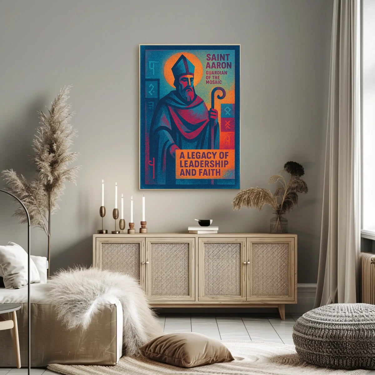 Saint Aaron Guardian Of The Mosaic Poster