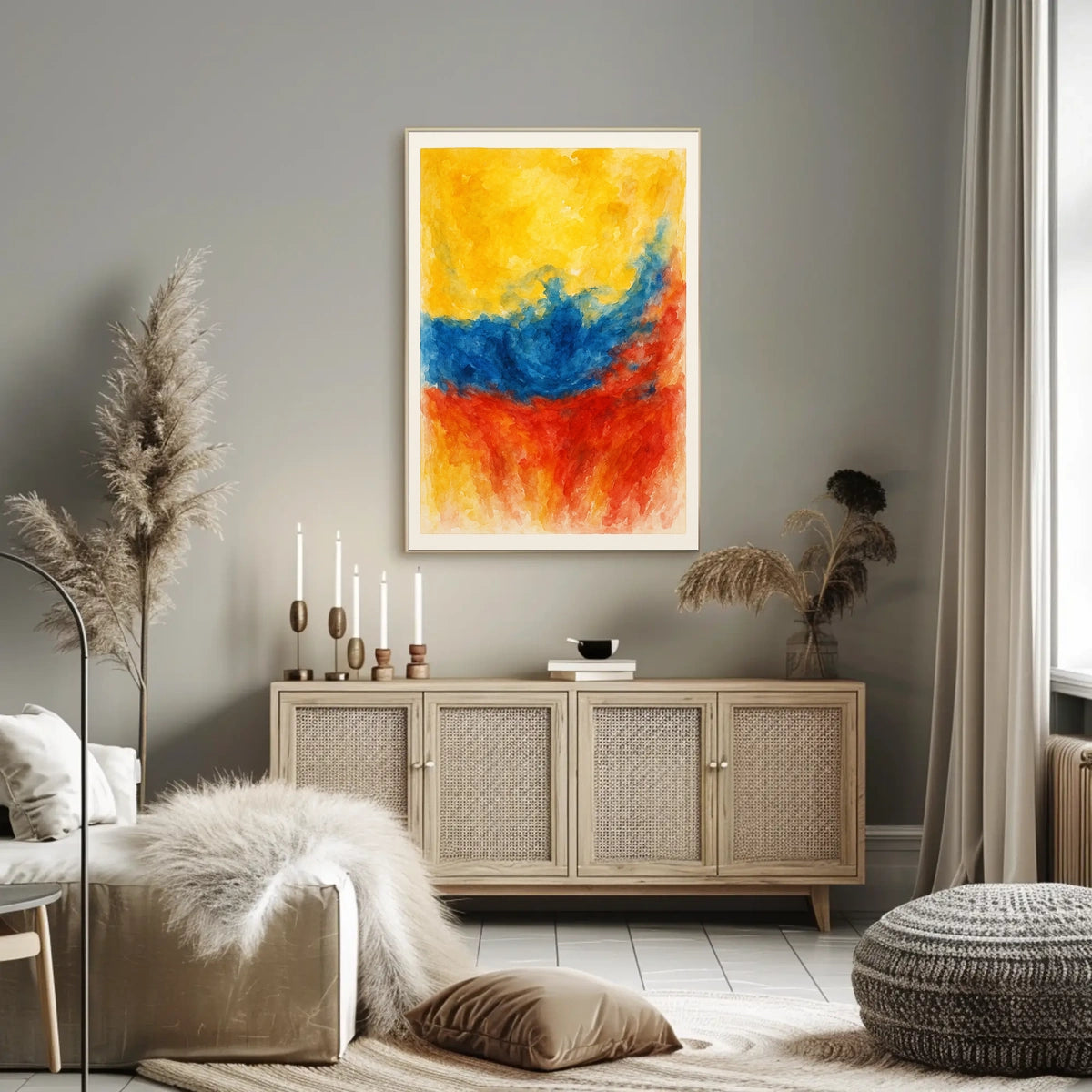 Vibrant Abstract Composition Abstract Poster