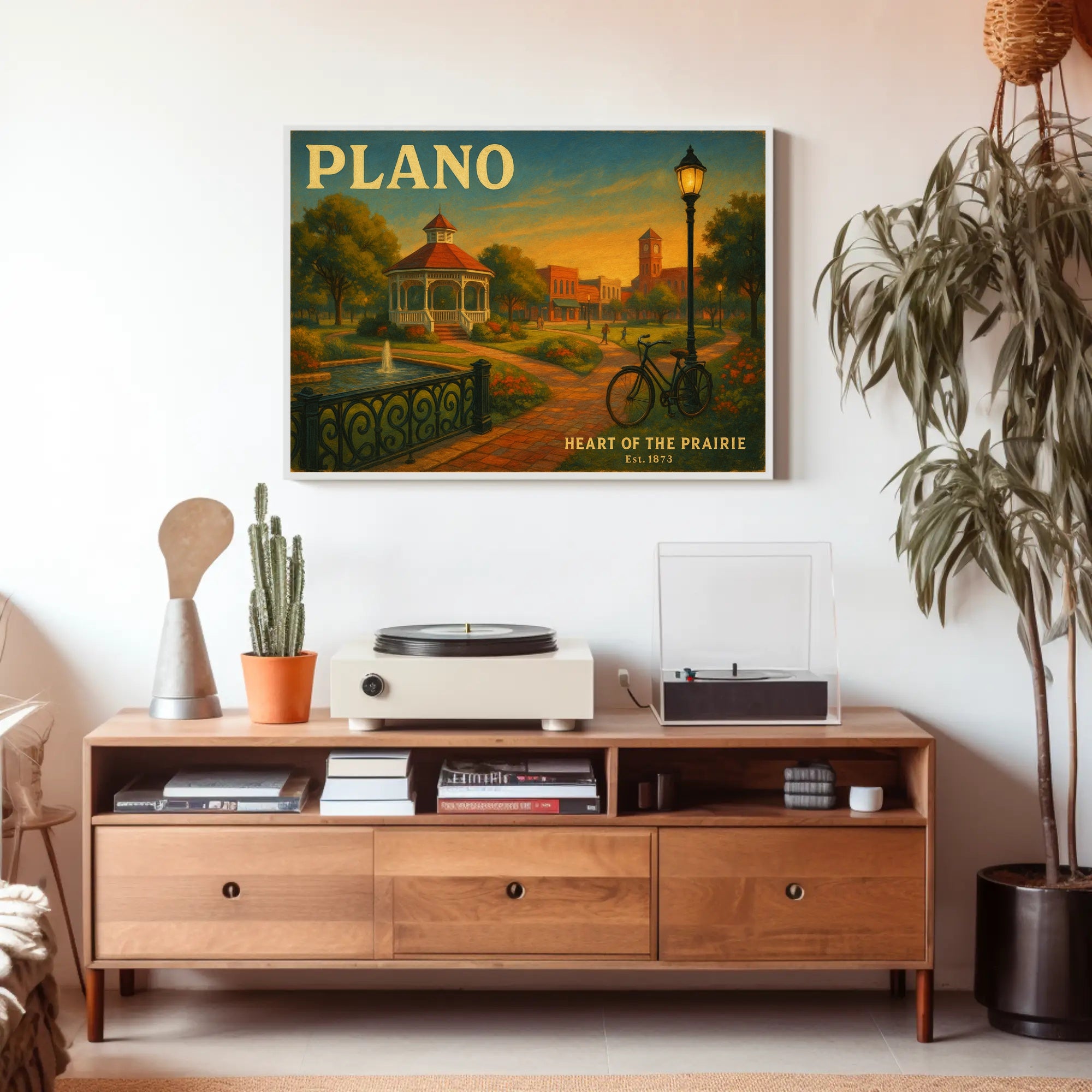 Heart of the Prairie Travel Poster Art Print
