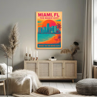 Miami, FL The Magic City Poster