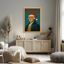 George Washington Christmas Poster