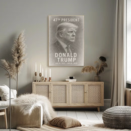 Legacy Leadership Donald Trump Portrait Realism Poster