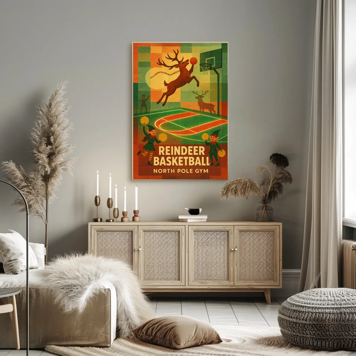 Reindeer Basketball Extravaganza Poster
