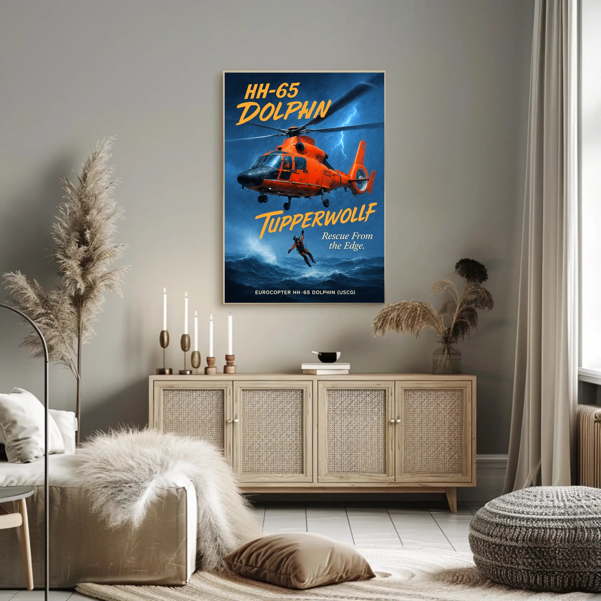 HH-65 Dolphin Rescue From the Edge Poster PosterGoat