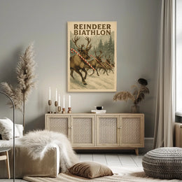 Reindeer Biathlon Poster