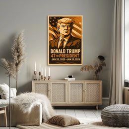Donald Trump 47th President Poster