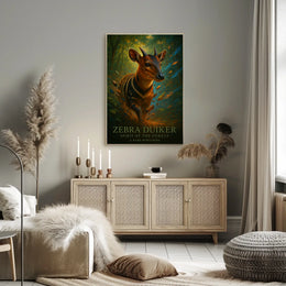 Zebra Duiker Spirit of the Forest Poster