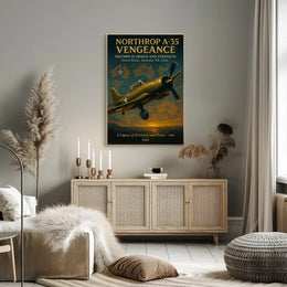 Northrop A-35 Vengeance WWII Aviation Poster Art
