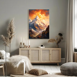 Majestic Mountain Landscape Poster