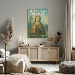Saint Clare Of Assisi Poster