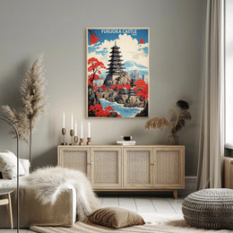 Fukuoka Castle Heritage Art Print - Cultural or Heritage Poster