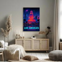 Los Angeles Nightscape Poster PosterGoat