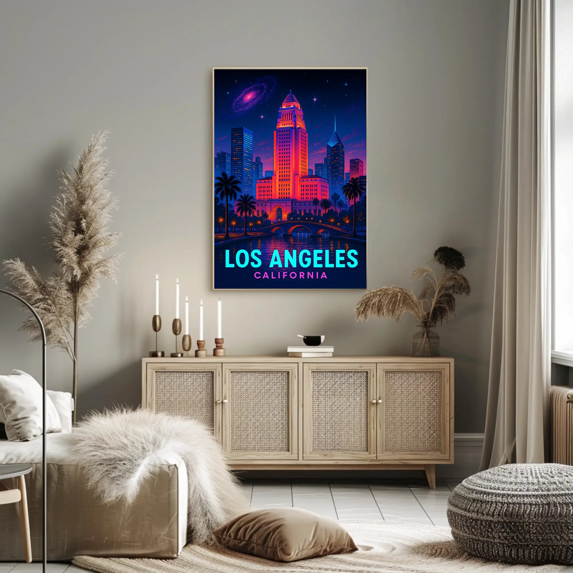 Los Angeles Nightscape Poster PosterGoat
