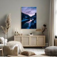 Winter Twilight Landscape Poster