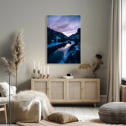 Winter Twilight Landscape Poster