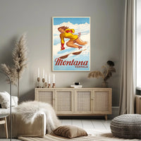 Montana Vermala Ski Resort Poster PosterGoat