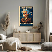 Albert Einstein Relativity Scenic Curious Poster