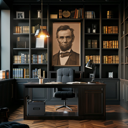 Abraham Lincoln 16th President Sepia Photo