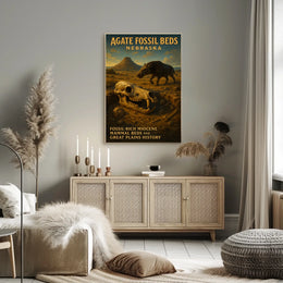 Agate Fossil Beds Nebraska Poster
