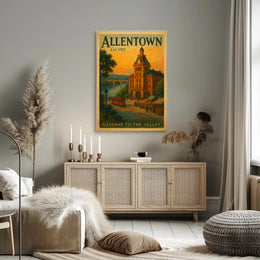 Vintage Allentown: Gateway to the Valley Urban Poster