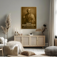 Saint Bartholomew Apostle And Patron Poster