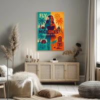 Fly Micronesia Wander in Color Poster