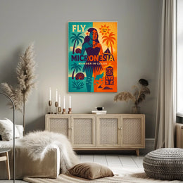 Fly Micronesia Wander in Color Poster