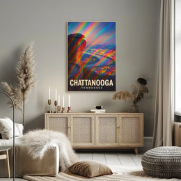 Chattanooga Tennessee Vibrant View Impressionism Poster
