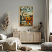 Washington D.C. A Vibrant Tapestry Poster