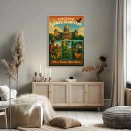 Discover IowaS Heartland Poster
