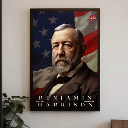 Benjamin Harrison 23rd President Of The United States Portrait