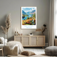 Lake District Escape: Vintage Style Travel Poster